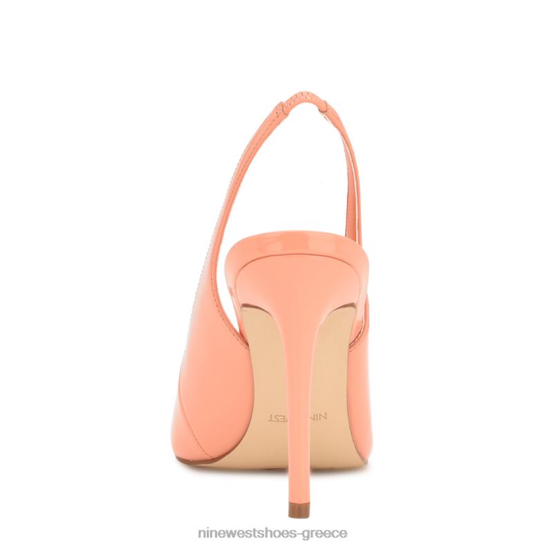 Nine West φτερά μυτερά δάχτυλα slingback αντλίες 2JJ4N1084 πατέντα κρέμας