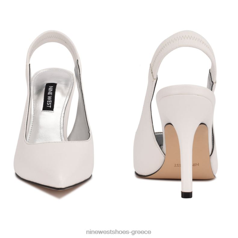 Nine West αντλίες slingback ciser 2JJ4N1114 άσπρο