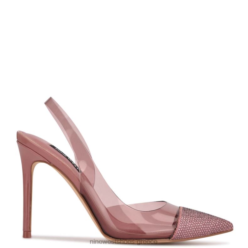 Nine West αντλίες slingback francin 2JJ4N1879 ροζ/διαφανές - Κάντε κλικ στην εικόνα για κλείσιμο