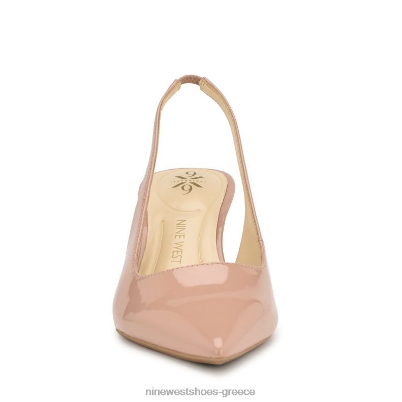 Nine West αντλίες slingback kately 9x9 2JJ4N1089 μόλις γυμνό δίπλωμα ευρεσιτεχνίας