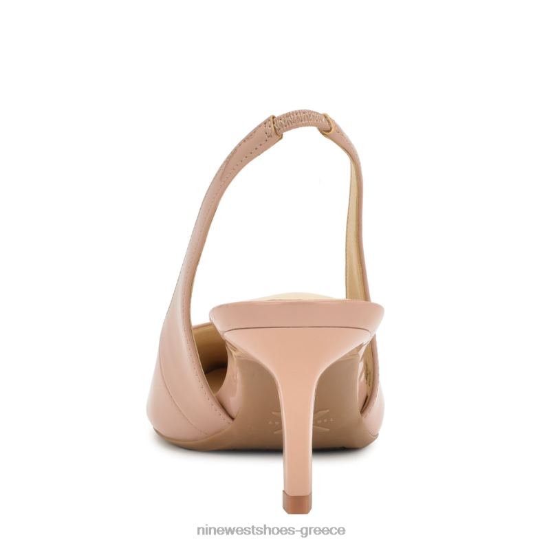 Nine West αντλίες slingback kately 9x9 2JJ4N2080 μόλις γυμνό δίπλωμα ευρεσιτεχνίας