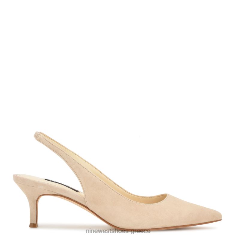 Nine West αντλίες slingback nataly 2JJ4N1155 μόλις γυμνό σουέτ