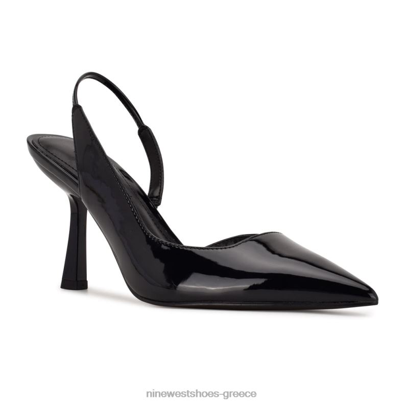 Nine West slingbacks με τακούνι mollie pointy toe 2JJ4N1122 μαύρος