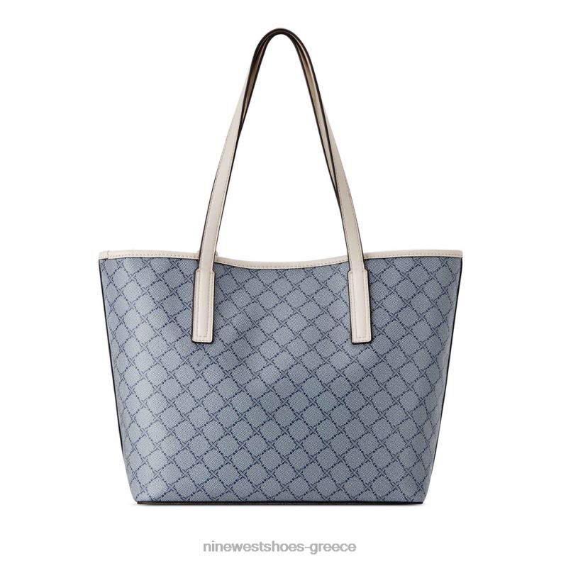 Nine West delaine 2 σε 1 tote 2JJ4N2454 λογότυπο/γάλα chambray