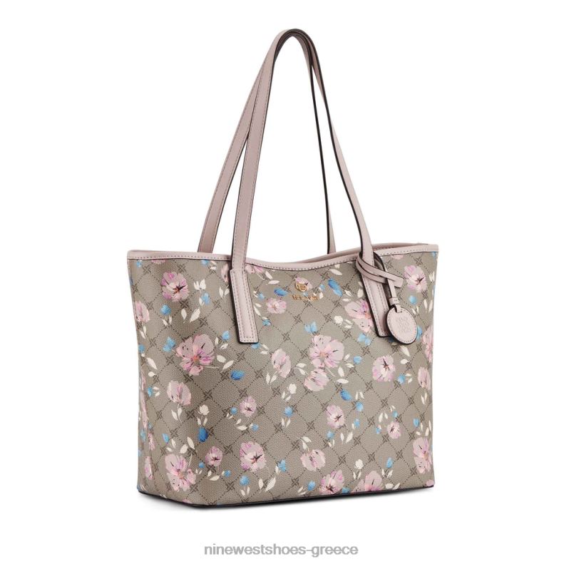 Nine West delaine 2 σε 1 tote 2JJ4N2455 λουλουδάτο λογότυπο