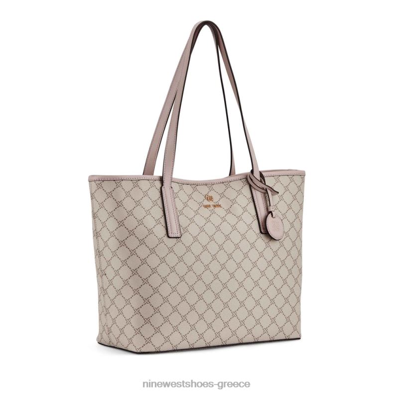 Nine West delaine 2 σε 1 tote 2JJ4N2456 λογότυπο μανιταριού/ροζ