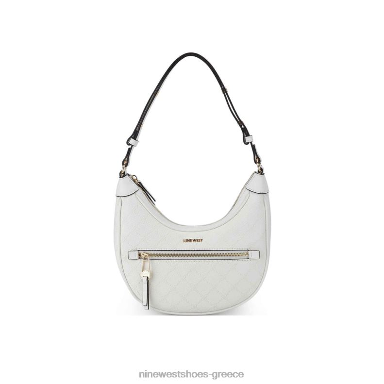 Nine West ethel convertible hobo 2JJ4N2474 οπτικό λευκό