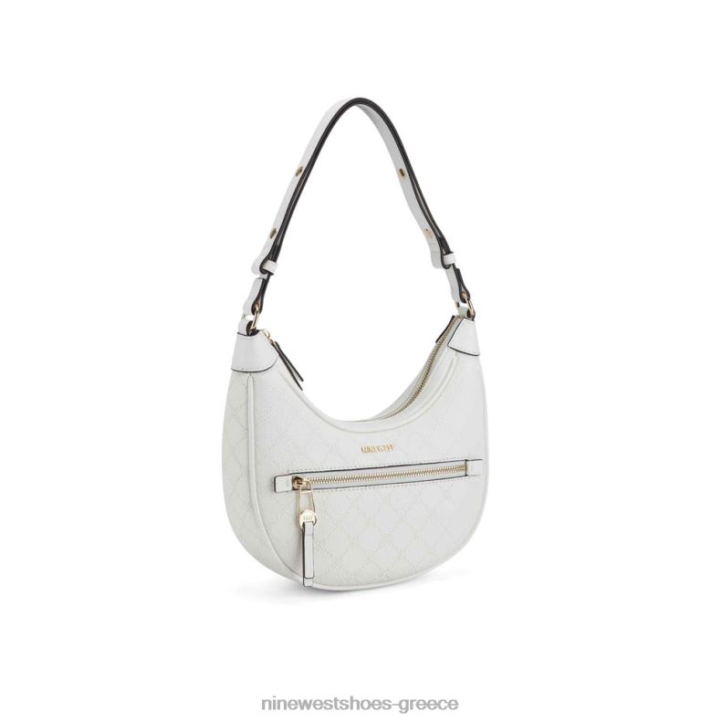 Nine West ethel convertible hobo 2JJ4N2474 οπτικό λευκό