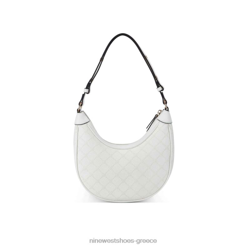 Nine West ethel convertible hobo 2JJ4N2474 οπτικό λευκό