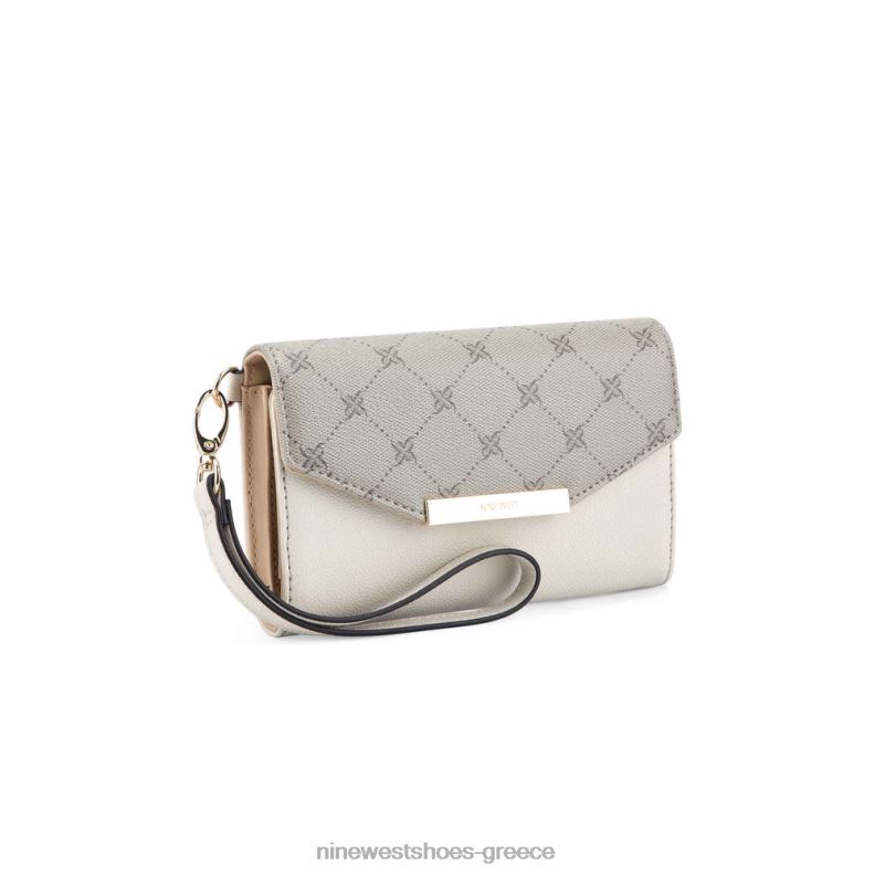 Nine West laney τηλέφωνο crossbody 2JJ4N2502 λογότυπο/γάλα φουντουκιού