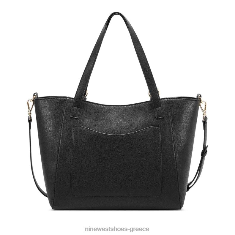 Nine West Kylee medium trap tote 2JJ4N2694 μαύρος